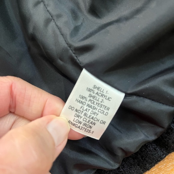 Monteau Black Textured Blazer small - Picture 4 of 7